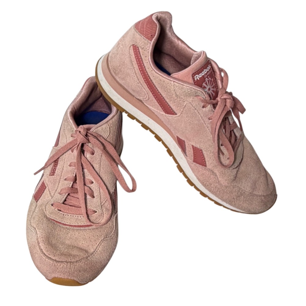 Reebok Classic Leather Suede Pink Baked‎ Clay Women's 8.5 Retro Y2K Sneaker